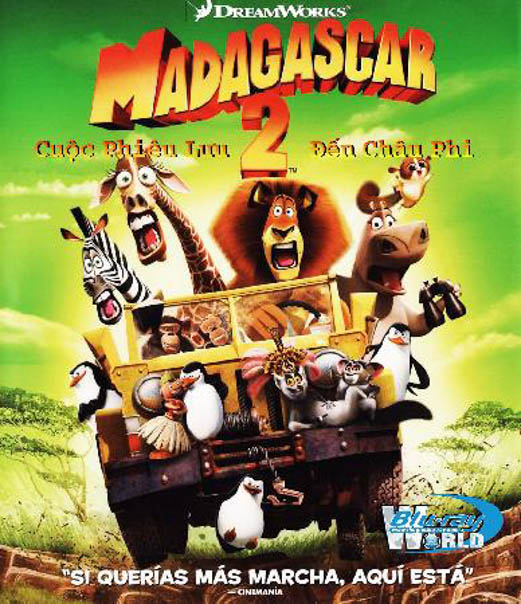 B329. Madagascar 2 - Cuộc phiêu lưu đến châu phi 2 2D 25G ( Dolby TrueHD 7.1 )  